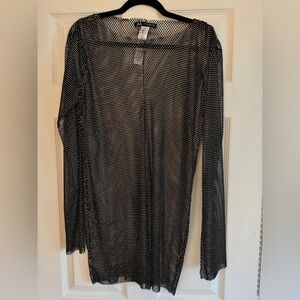 NWT Zara Mesh Rhinestone Dress